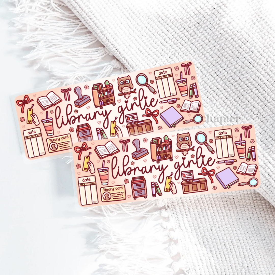Library Girlie Bookmark