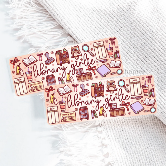 Library Girlie Bookmark