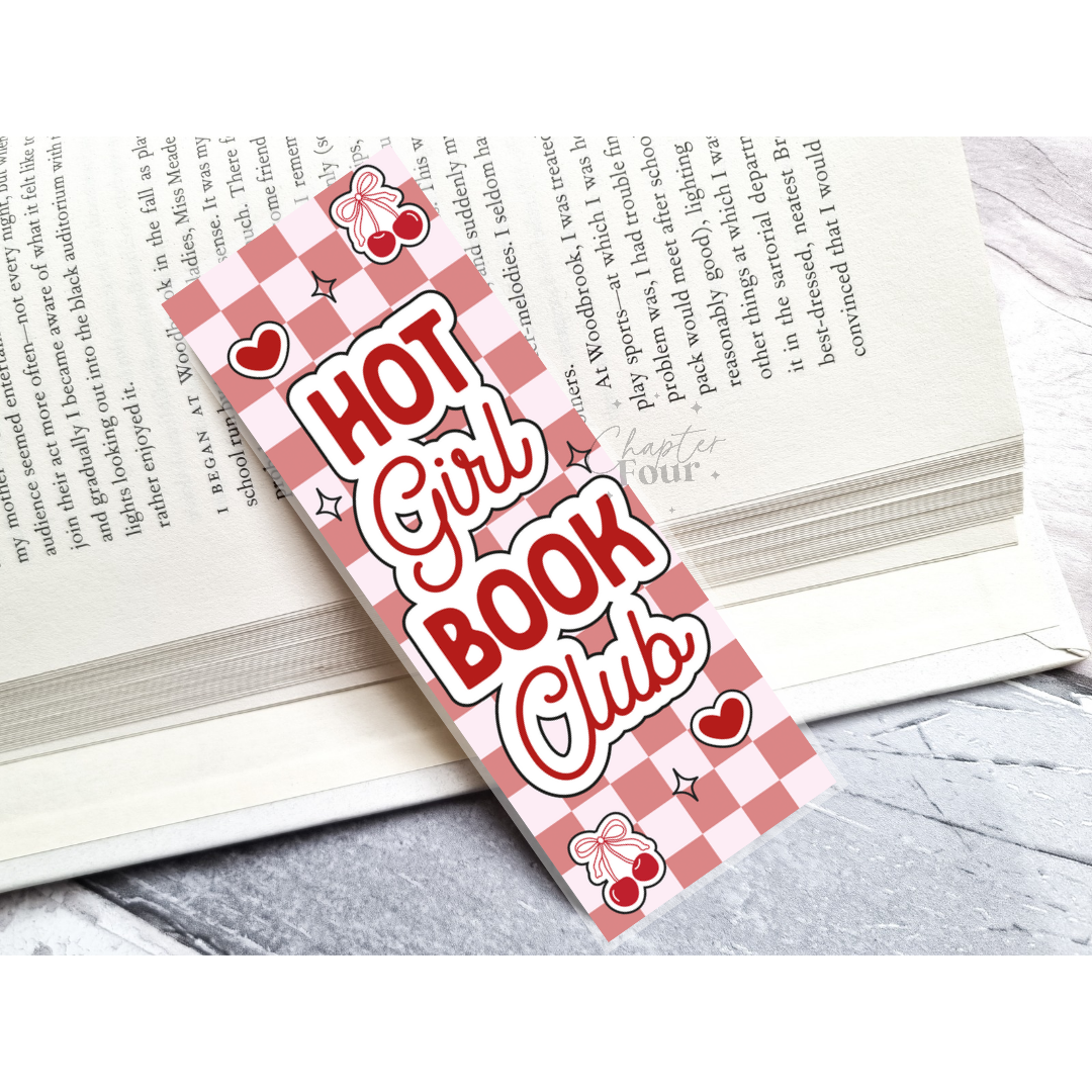 Hot Girl Book Club Bookmark