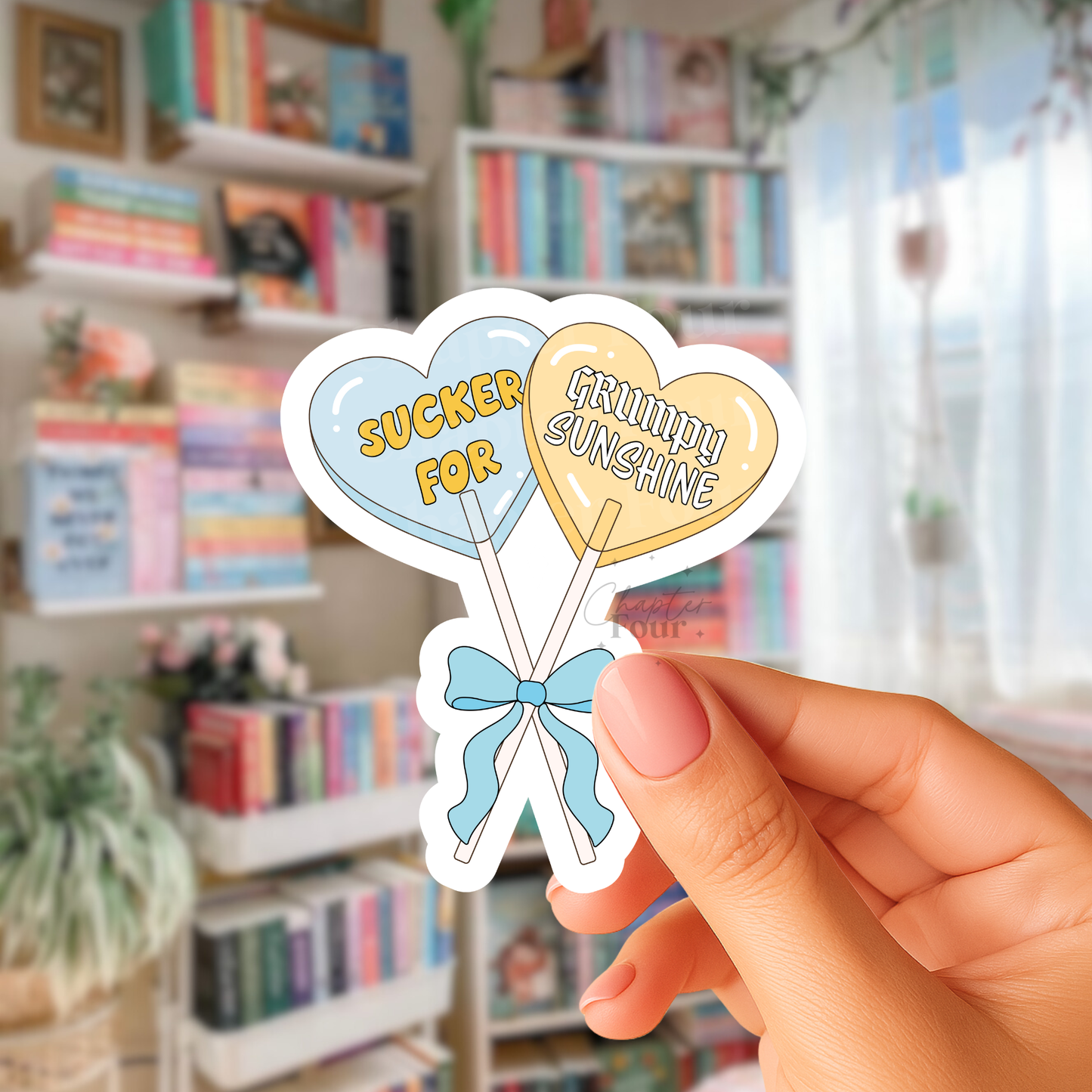 Sucker For Grumpy Sunshine Sticker