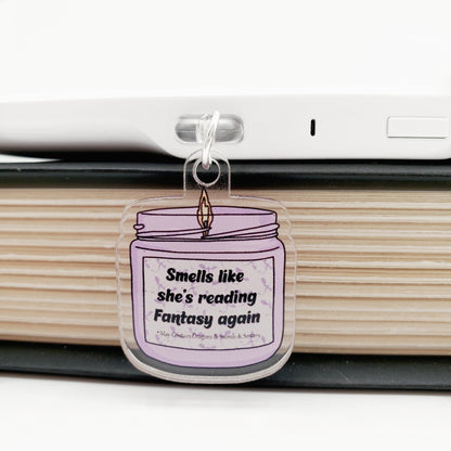 Smells Like She's Reading Fantasy Again Candle Dust Plug Charm