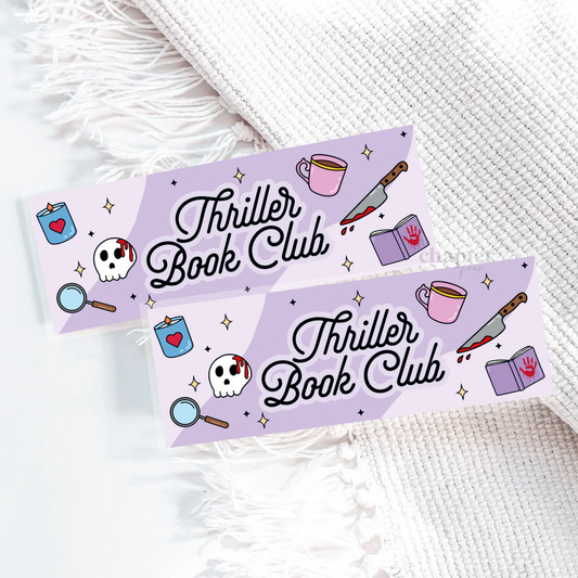Thriller Book Club Bookmark