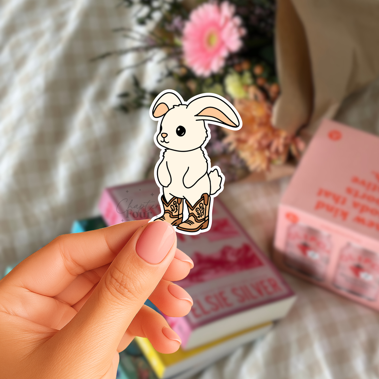 Cowboy Bunny Sticker