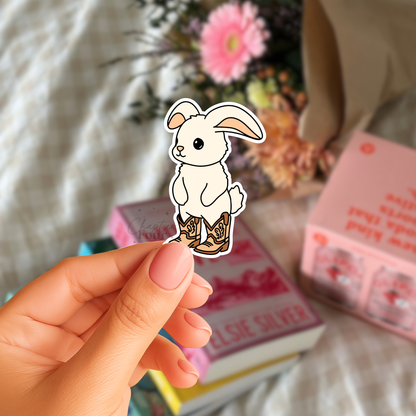 Cowboy Bunny Sticker