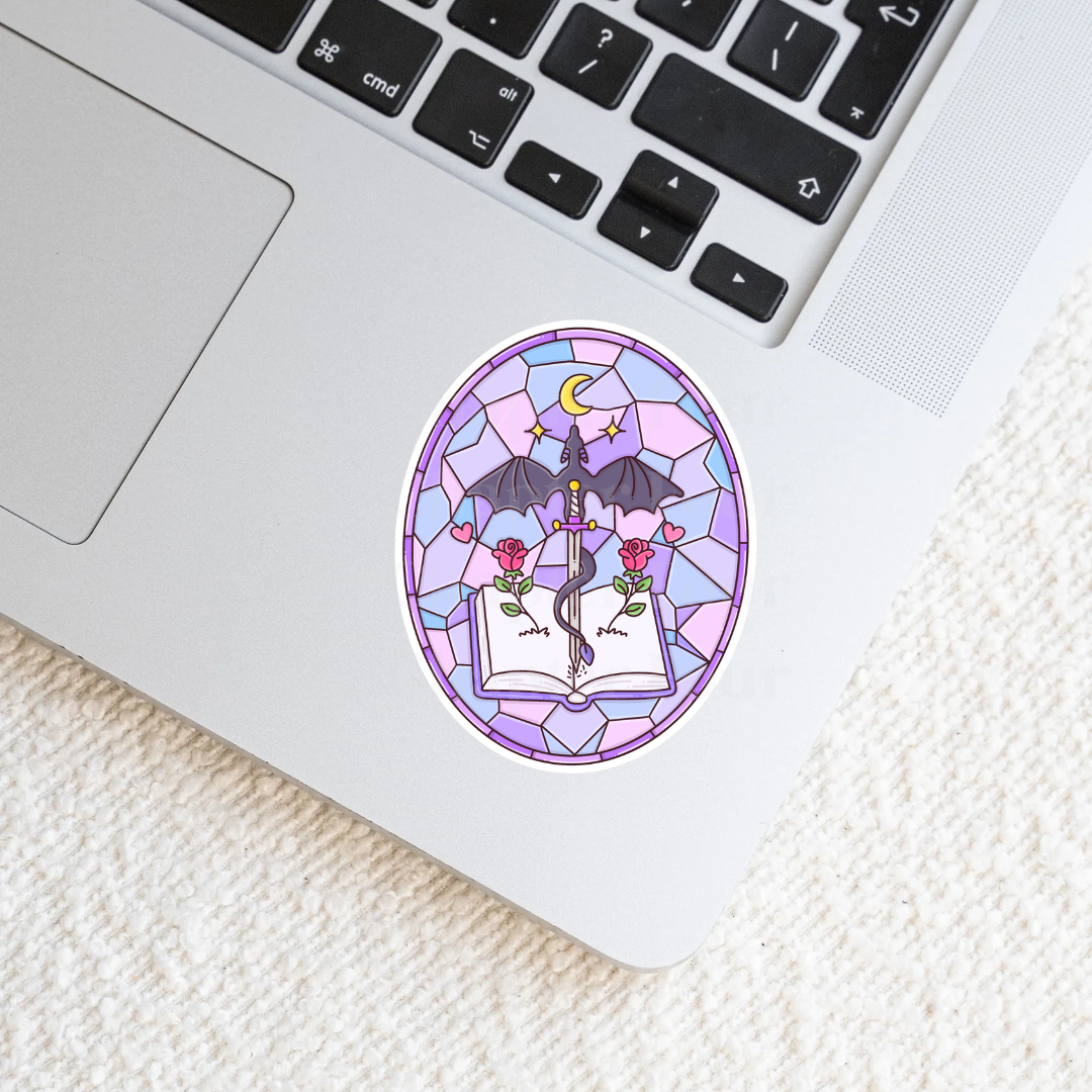Romantasy Stained Glass Sticker