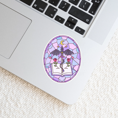 Romantasy Stained Glass Sticker