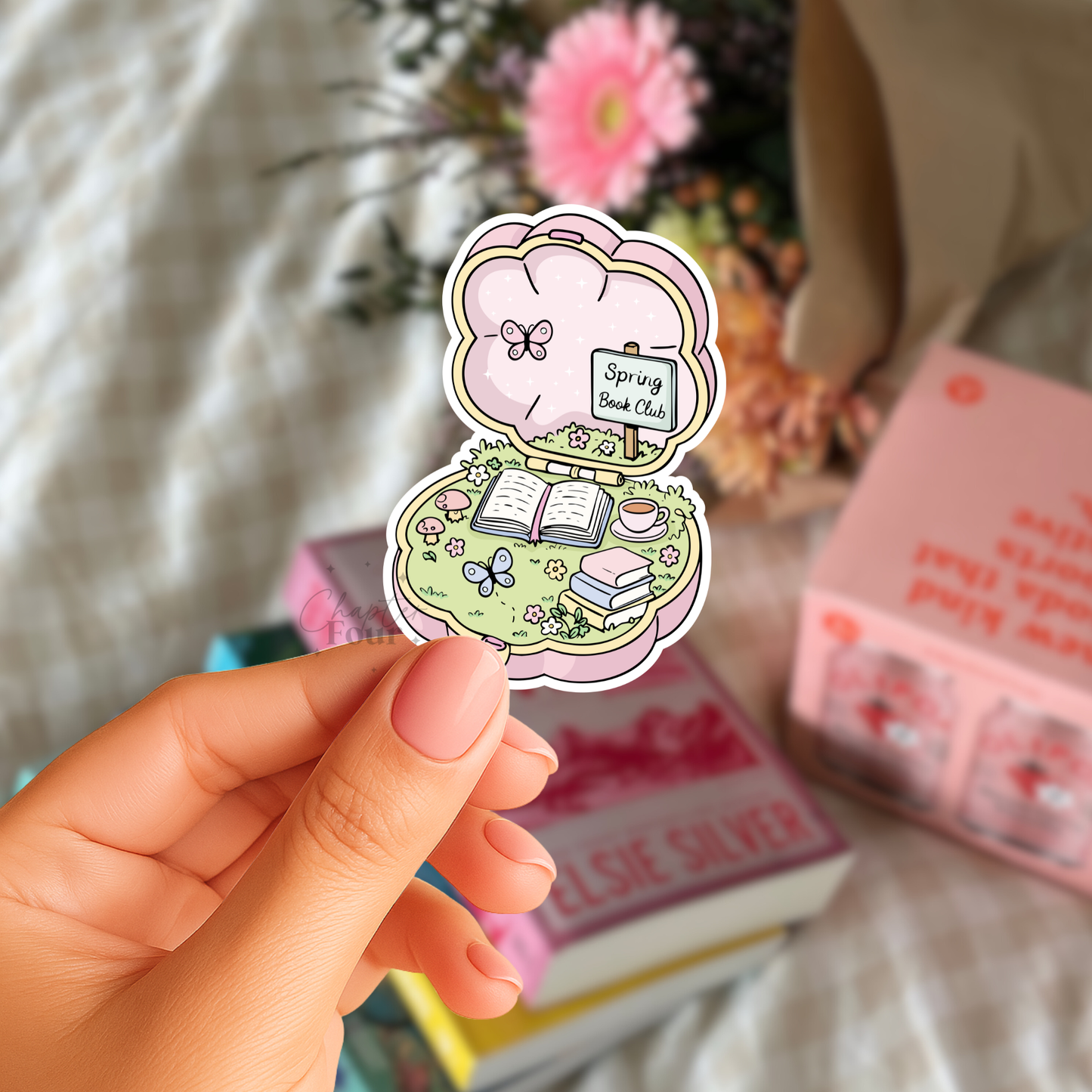 Spring Book Club Mini World Sticker