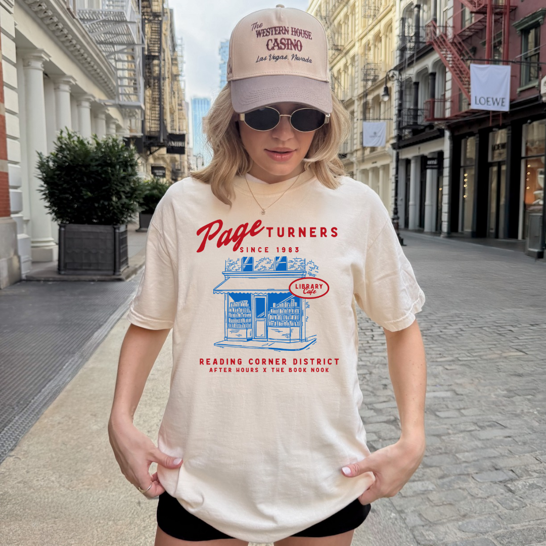 Page Turners Library Cafe T-Shirt