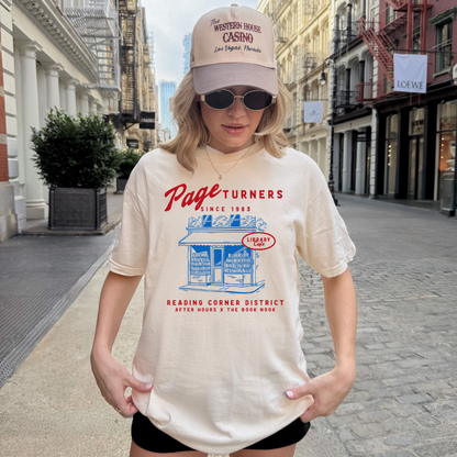 Page Turners Library Cafe T-Shirt