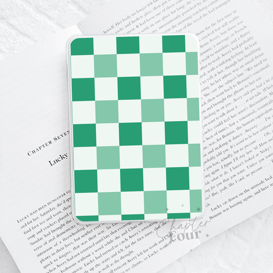 Green Checkers E-Reader Insert
