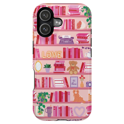 Romance Bookshelf Phone Case | Magnetic Compatible, Dual Layer Protection