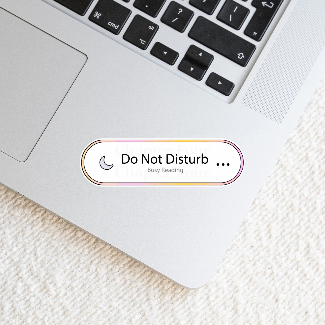 Do Not Disturb Busy Reading Sticker