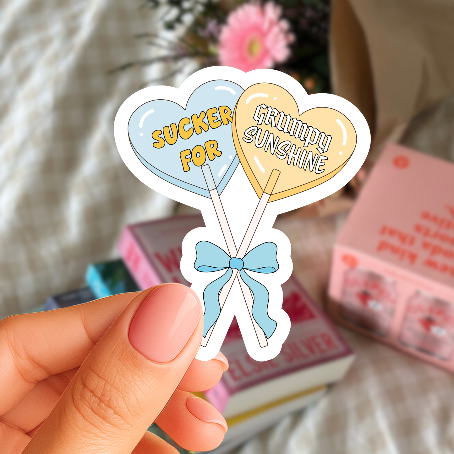 Sucker For Grumpy Sunshine Sticker
