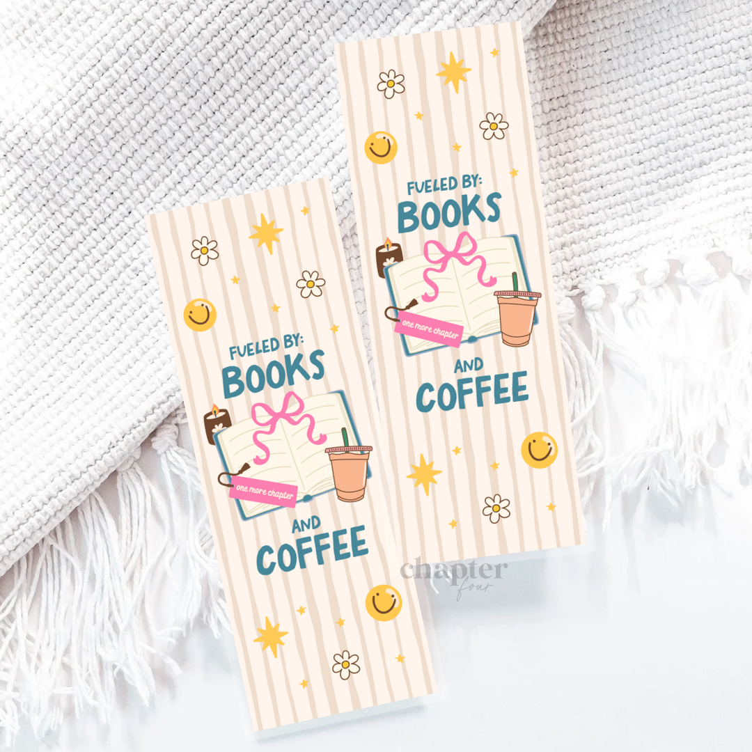 Fueled By Books And Coffee Bookmark