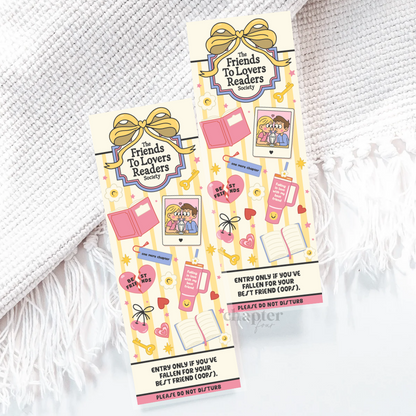 The Friends To Lovers Readers Society Bookmark