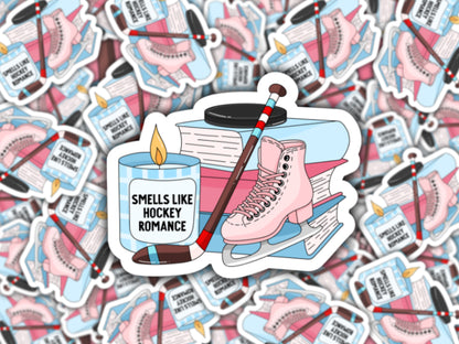 Smells Like Hockey Romance Sticker