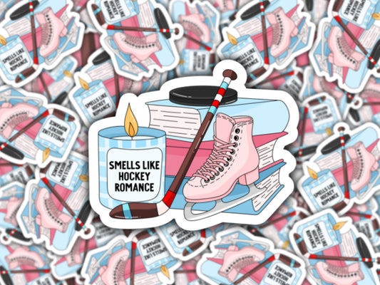 Smells Like Hockey Romance Sticker